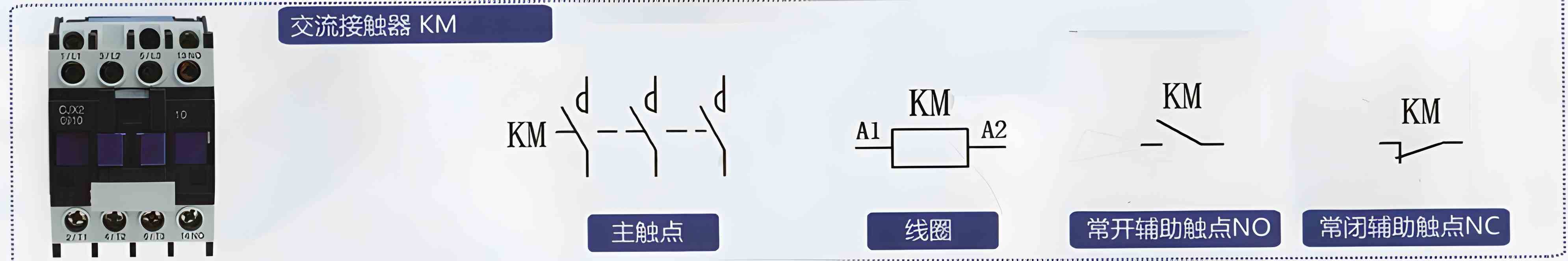 交流接触器KM符号